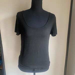2 PACK || Black Scoop Neck Short Sleeve Women’s Top